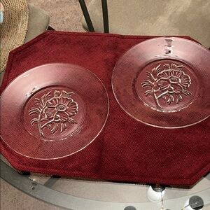 Jeanette Camilla Glass Salad Plates